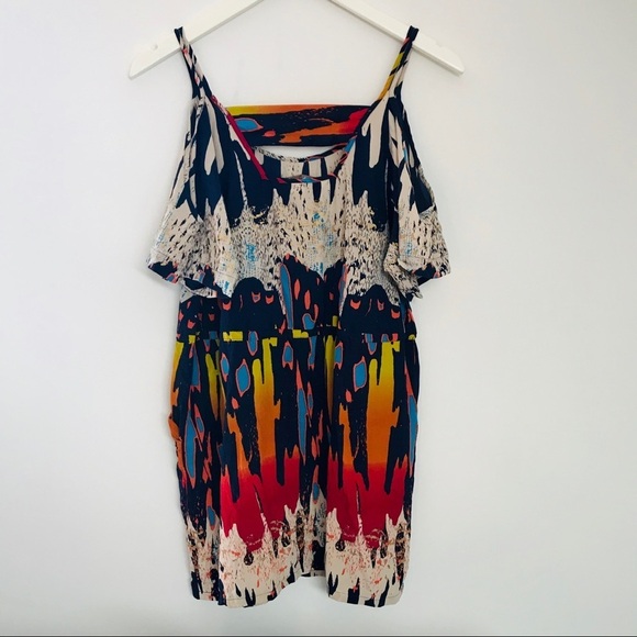 Jack&Ginger Cold Shoulder Silk Slip Dress Small - Picture 3 of 7